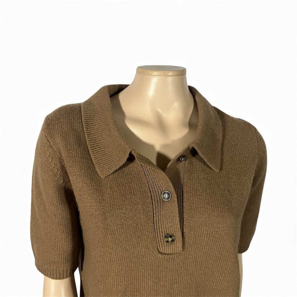 Herskind Alberto Knit Polo Blouse Cashmere Wool - Picture 13 of 16